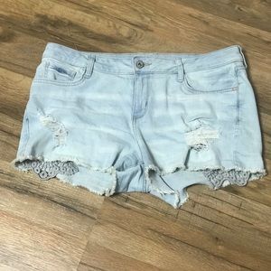 Denim shorts